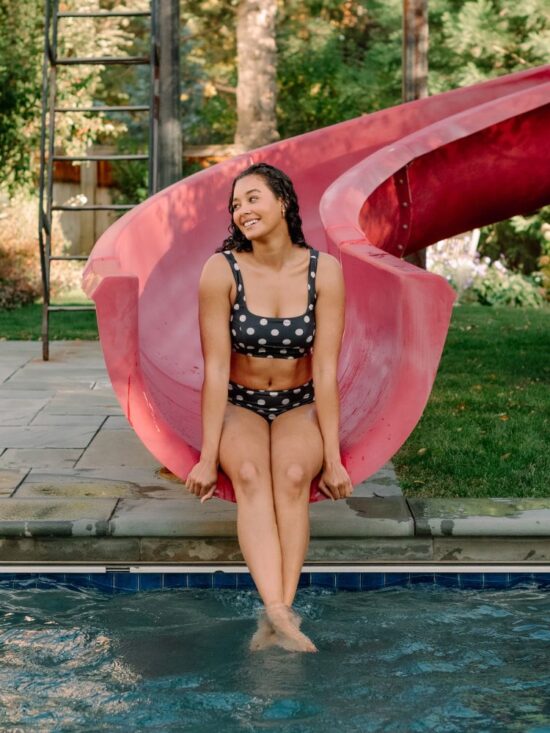 Retro Dot Scoop Bralette