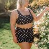 Retro Dot Scoop Bralette