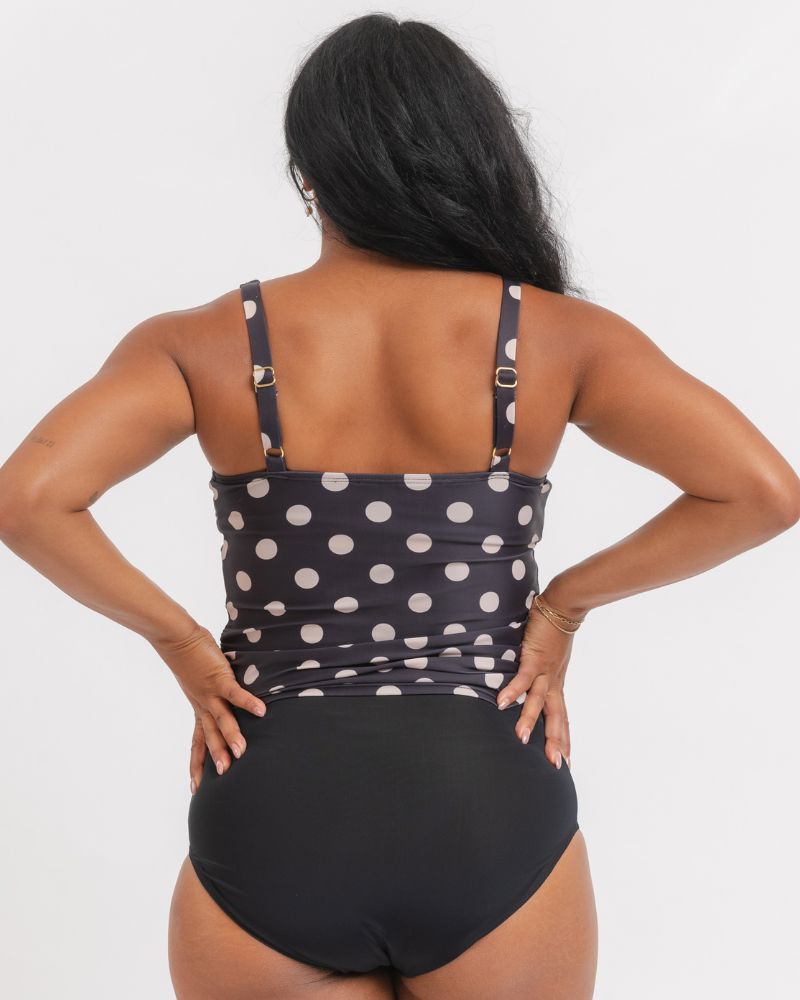 RetroDotSquareNeckS2.jpg Retro Dot Square Neck Tankini Top