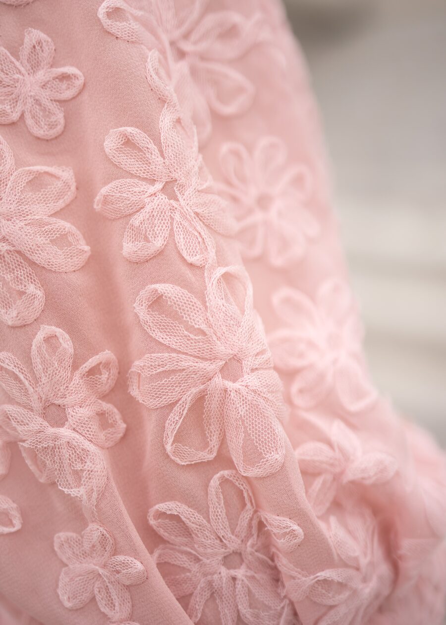 Robin Blush Floral Textured Dress