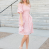 Robin Blush Floral Textured Dress