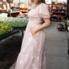 Roselyn Pink Smocked Dress