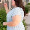Ruth Blue Textured Top