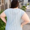 Ruth Blue Textured Top