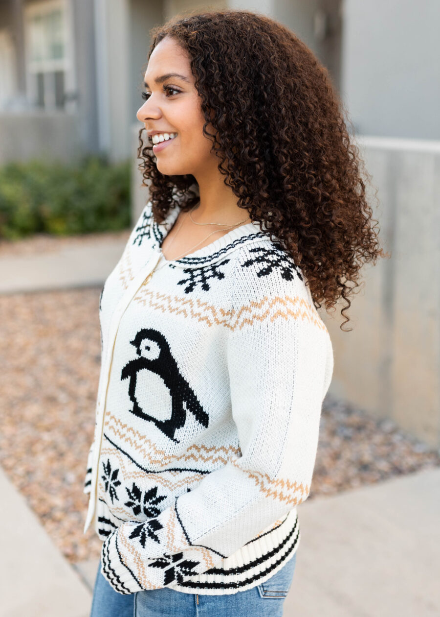 Stella Cream Patterned Cardigan
