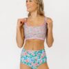 Whimsy Floral / Trellis Floral Reversible Ultra High-Waist Bottom