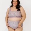 Whimsy Floral / Trellis Floral Reversible Ultra High-Waist Bottom