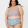 Whimsy Floral / Trellis Floral Reversible Ultra High-Waist Bottom