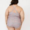Whimsy Floral Double-Cinch Tankini Top