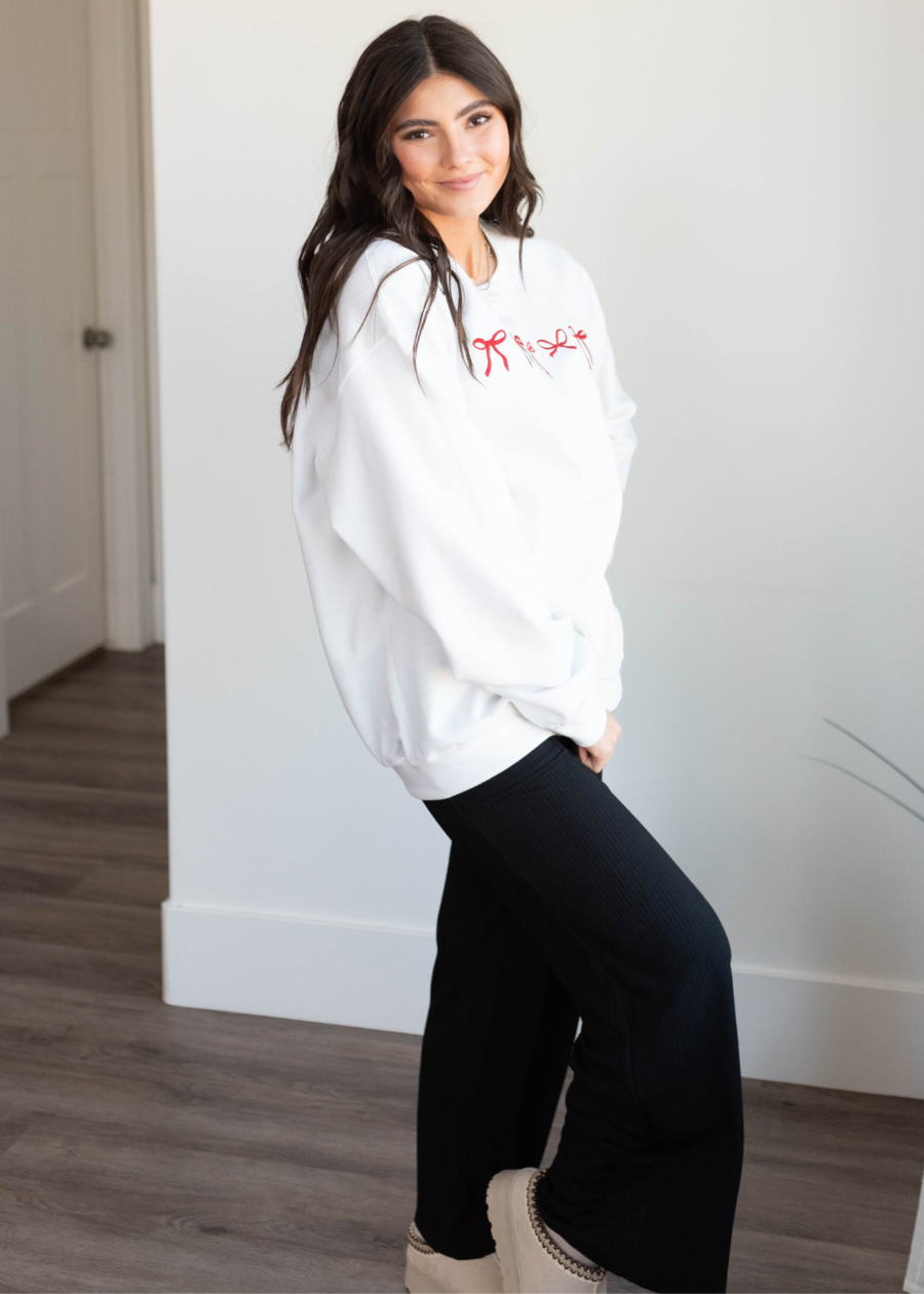 WhiteMiniBowSweatshirt5.png White Mini Bow Sweatshirt