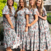 Zoie Blue Floral Tiered Dress