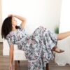 Zoie Blue Floral Tiered Dress
