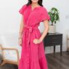 Zya Pink Button Down Dress