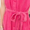 Zya Pink Button Down Dress
